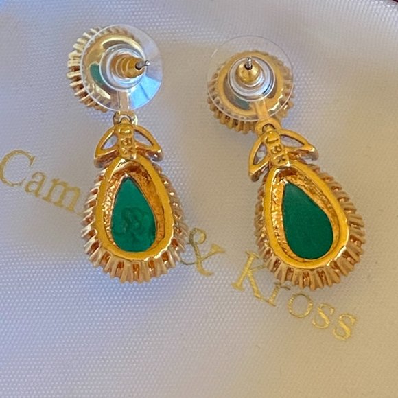 Jacqueline Kennedy Emerald Earrings (Replica) - Picture 3 of 7